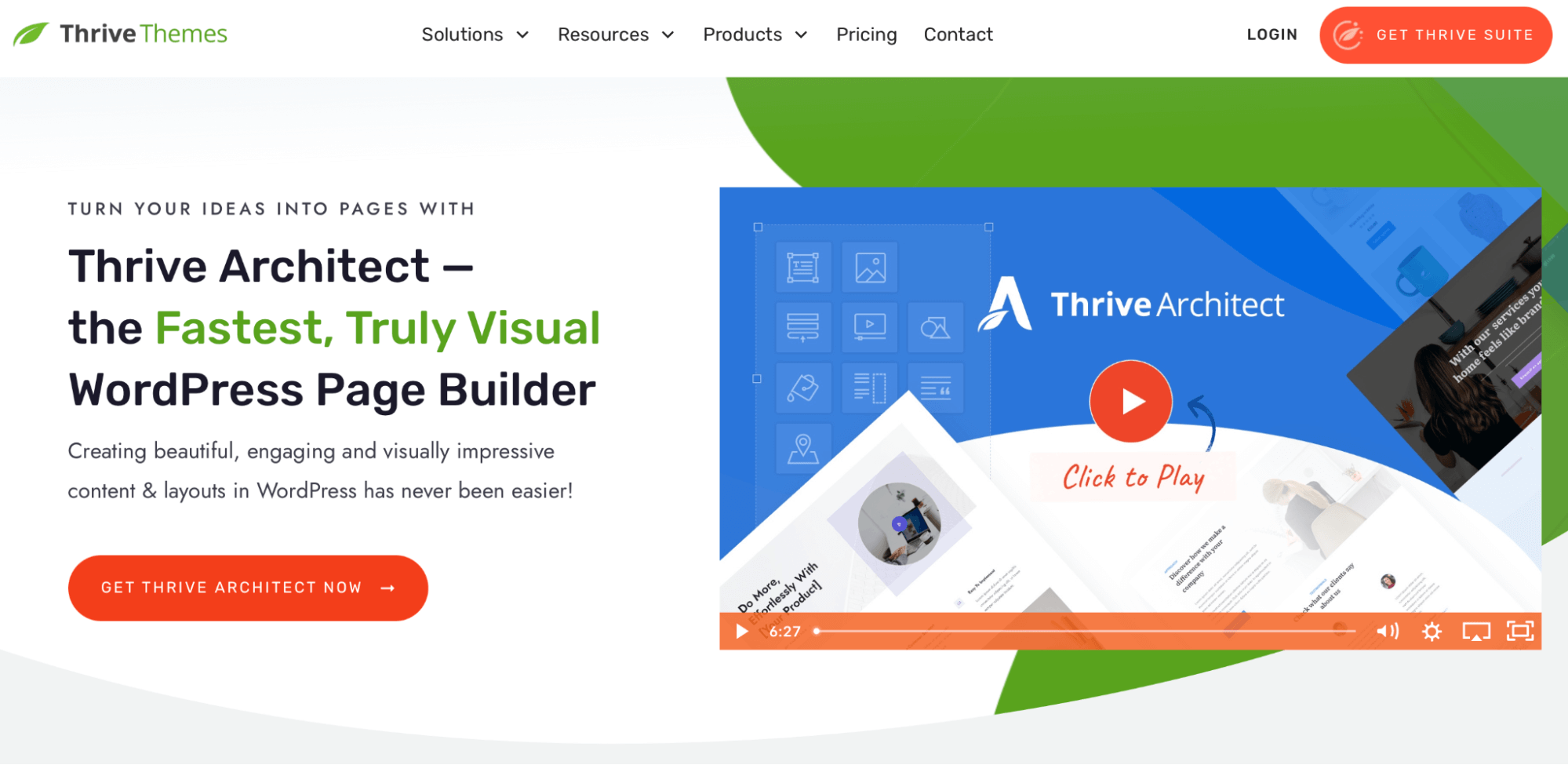 Thrive Architect landing page builder