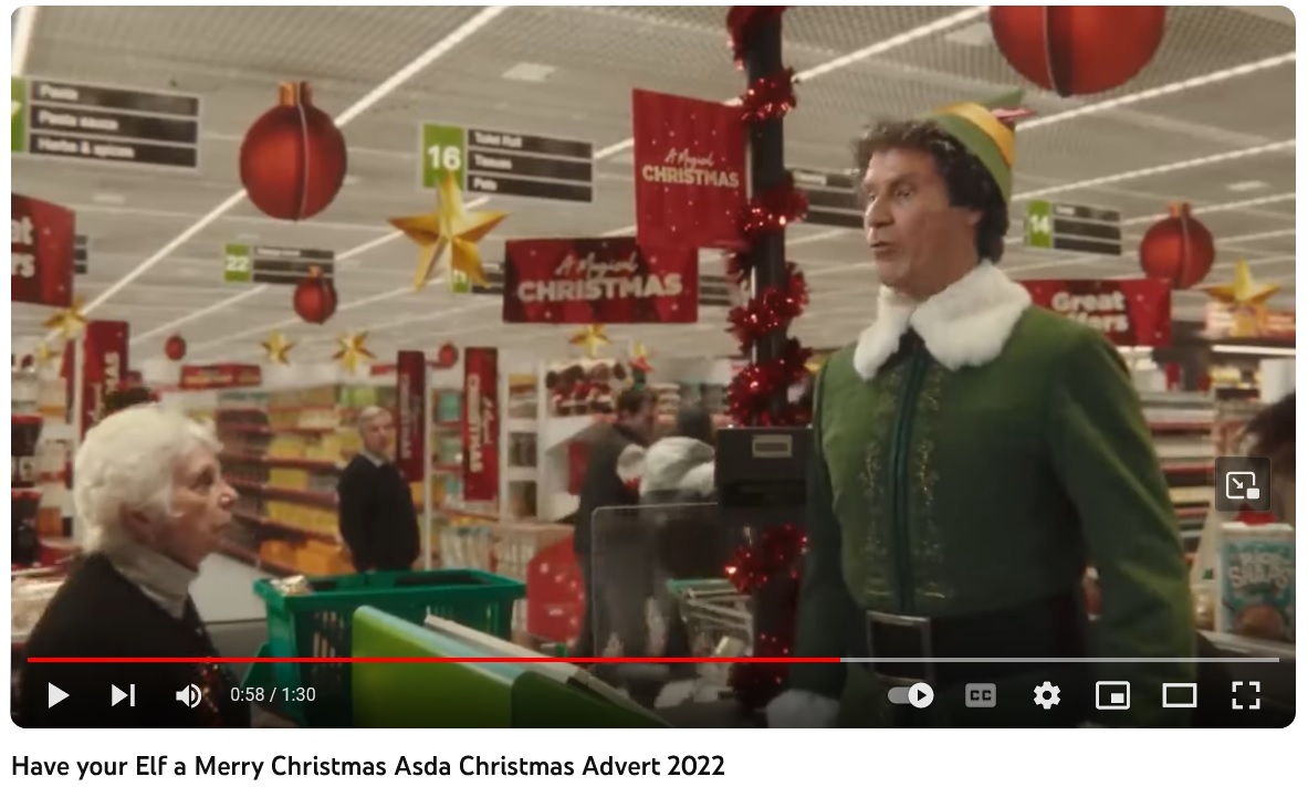 Have your Elf a Merry Christmas Asda Christmas Advert 2022 with Will Farrell