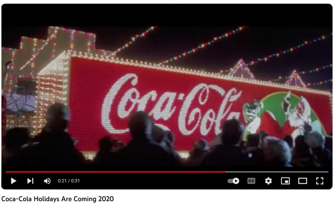 Sesonal Christmas ad by Coca Cola