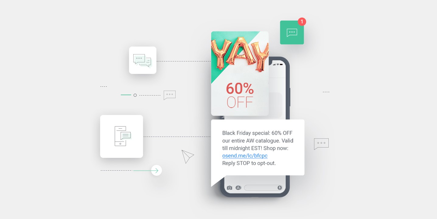 Black Friday SMS offer example