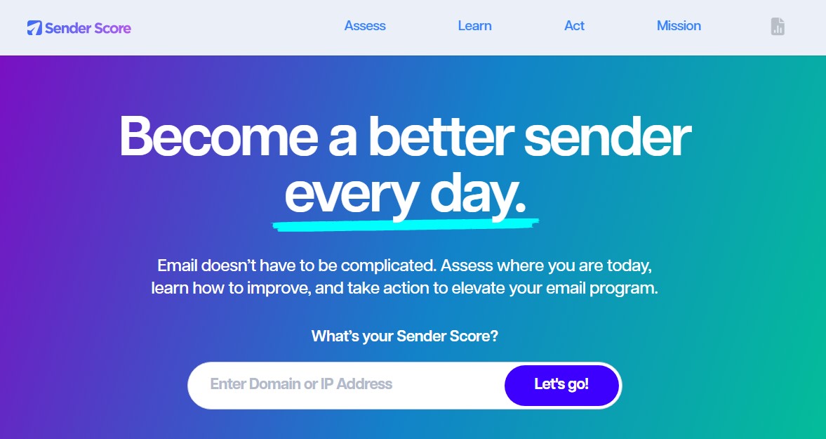wordpress emails going to spam: A/B testing on Sender Score