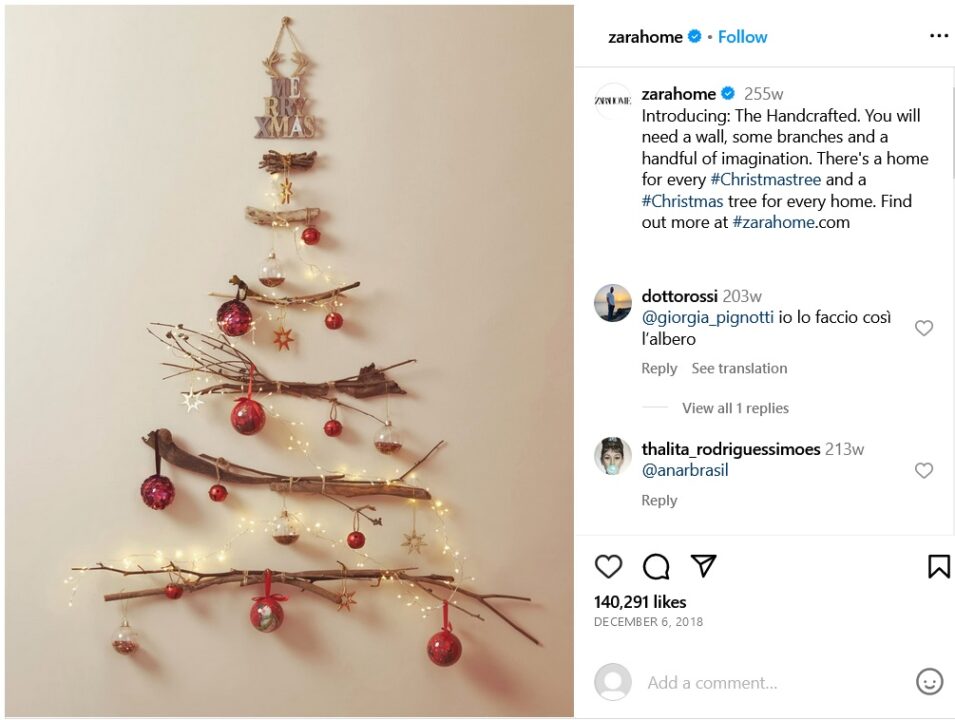 Creative seasonal Instagram post by zarahome