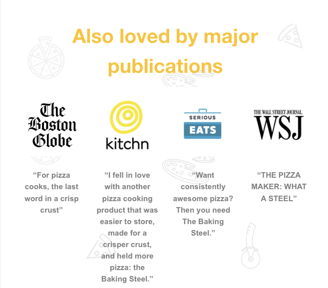 Baking steel testimonials