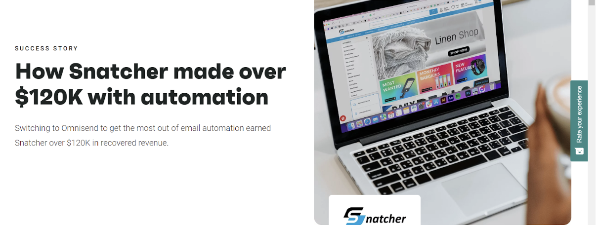 Product advertising: Omnisend’s pre-made abandoned cart automation workflows
