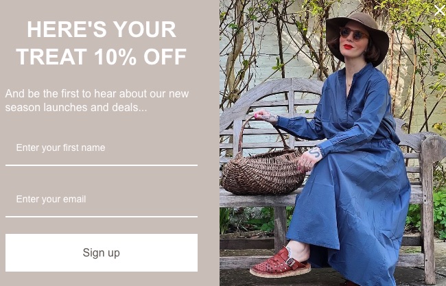 Email popup by Woven store
