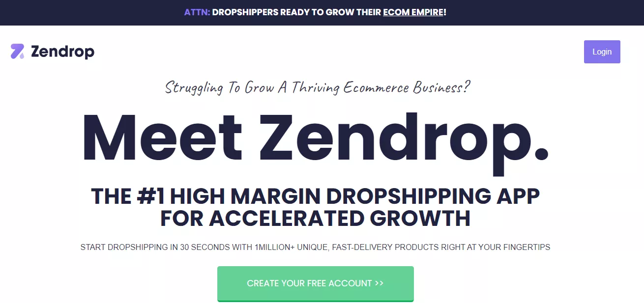 WooCommerce dropshipping plugin - Zendrop