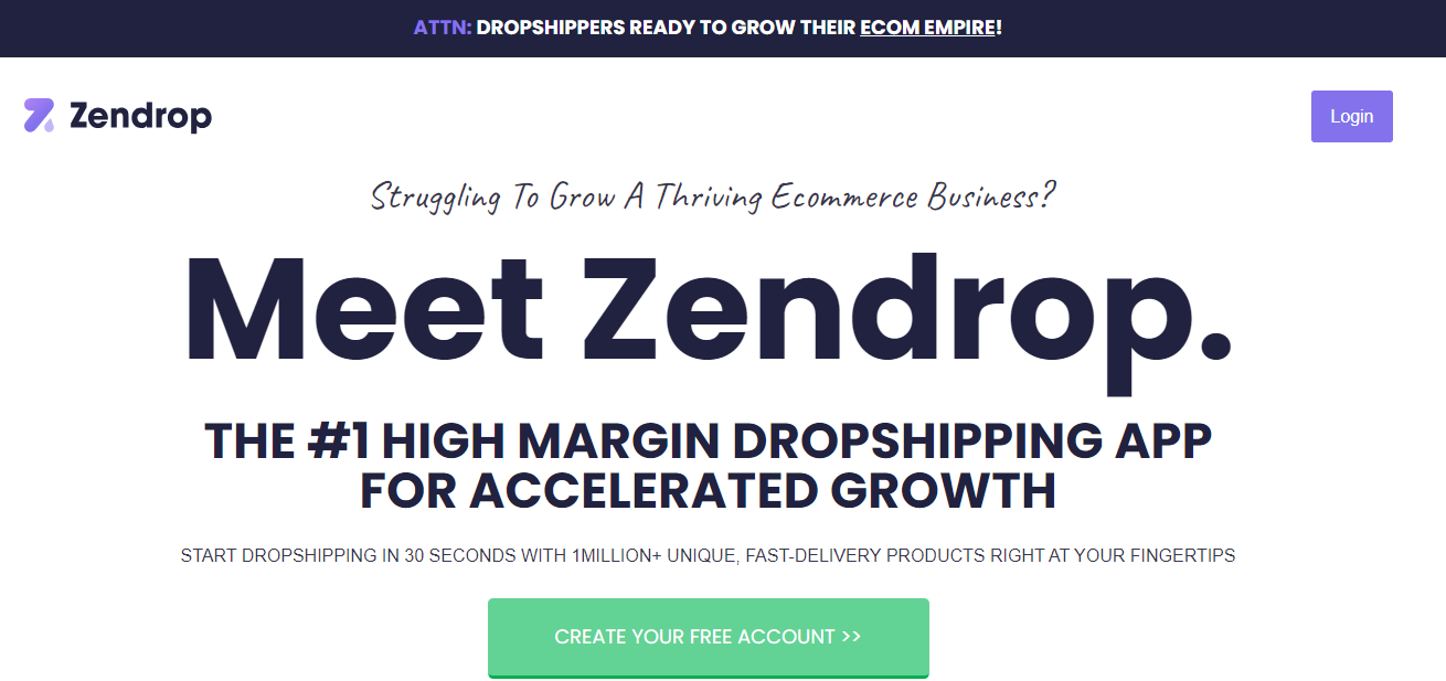 WooCommerce dropshipping plugin - Zendrop