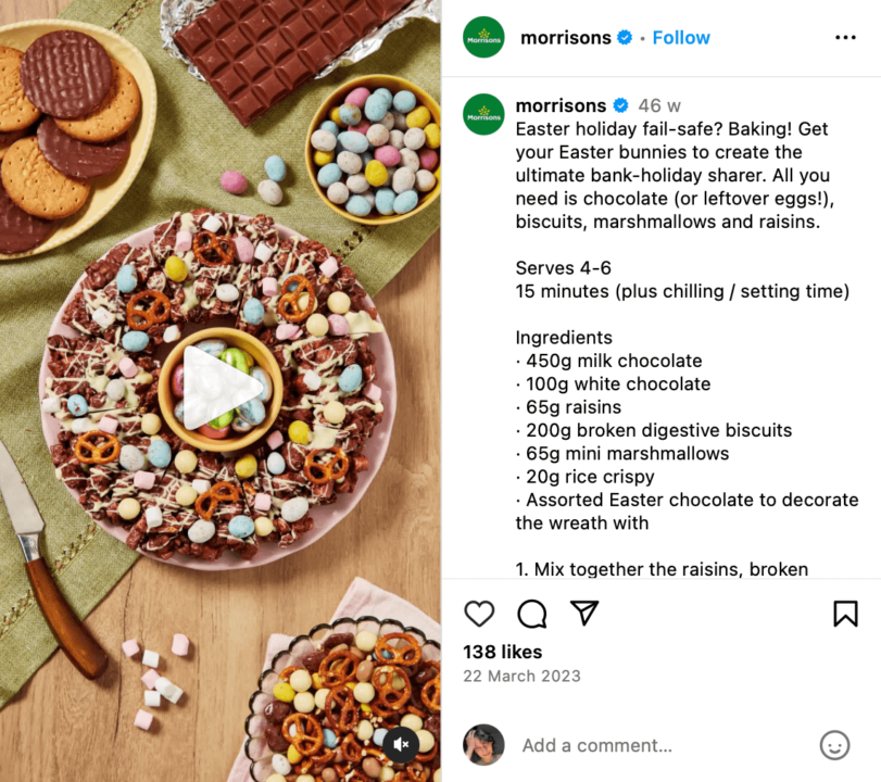 Easter marketing campaign by Morrison