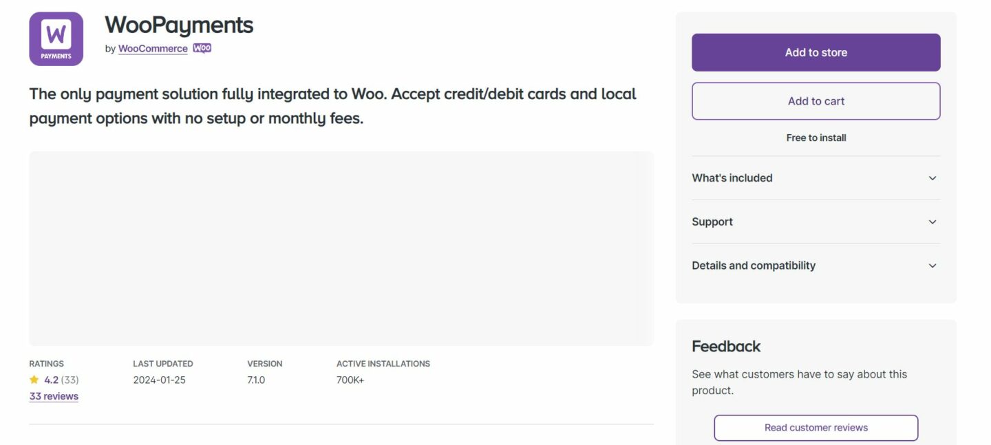 WooPayments dashboard