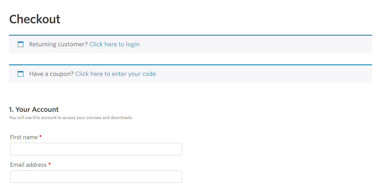 WooCommerce checkout page
