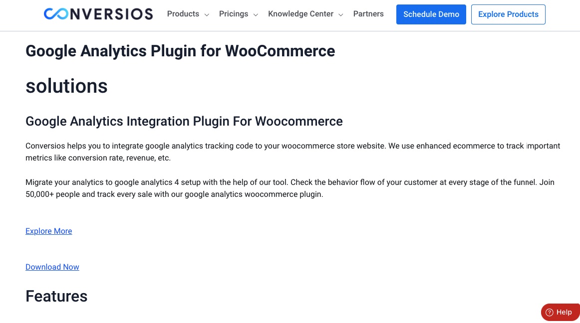 Conversion for WooCommerce plugin