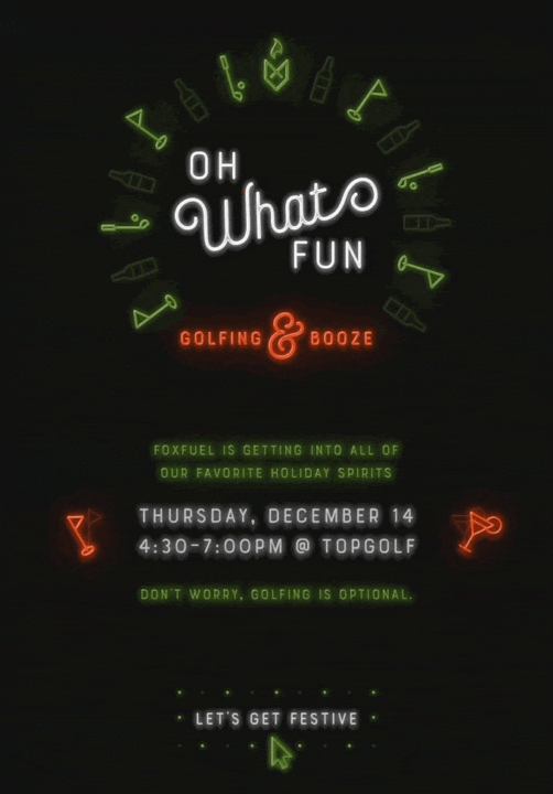 event invitation email example by FoxFuel