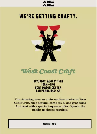 event invitation email example by Ami Ami