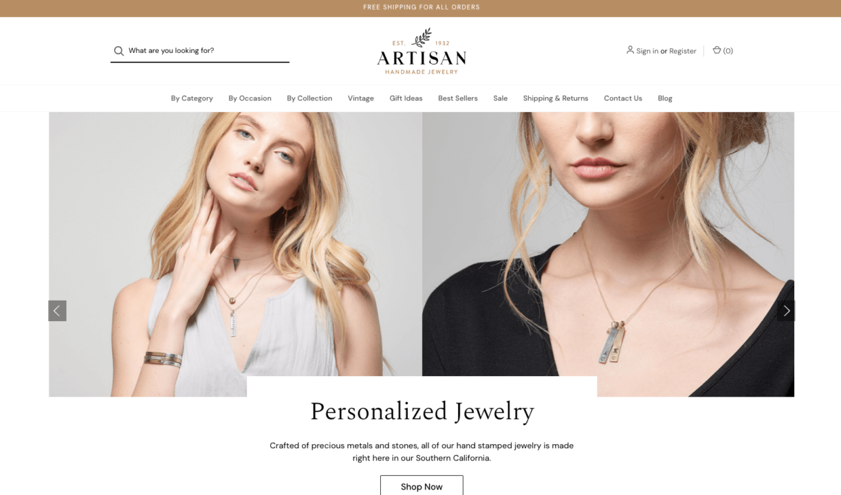 BigCommerce theme: Artisan