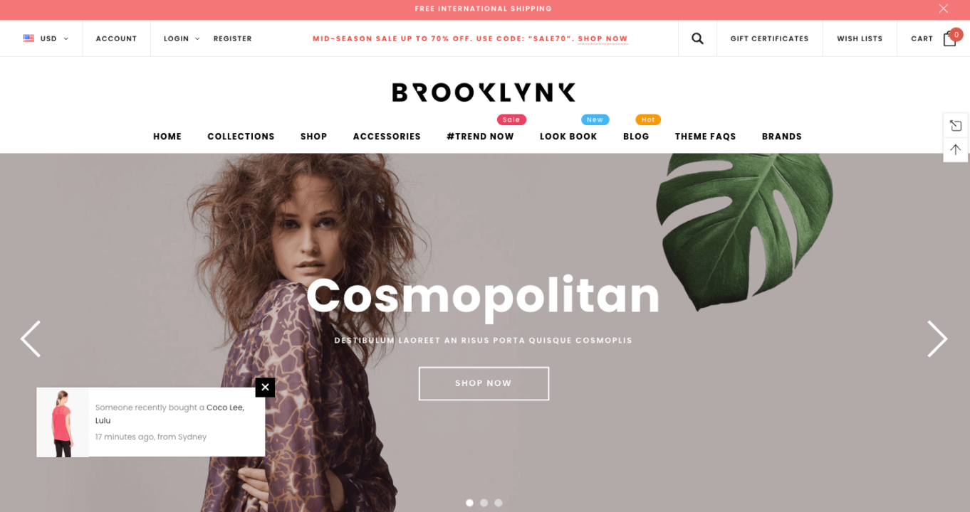 BigCommerce theme: Brooklynk