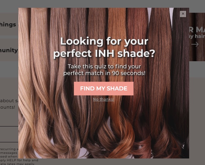 Scroll-triggered by INH Hair