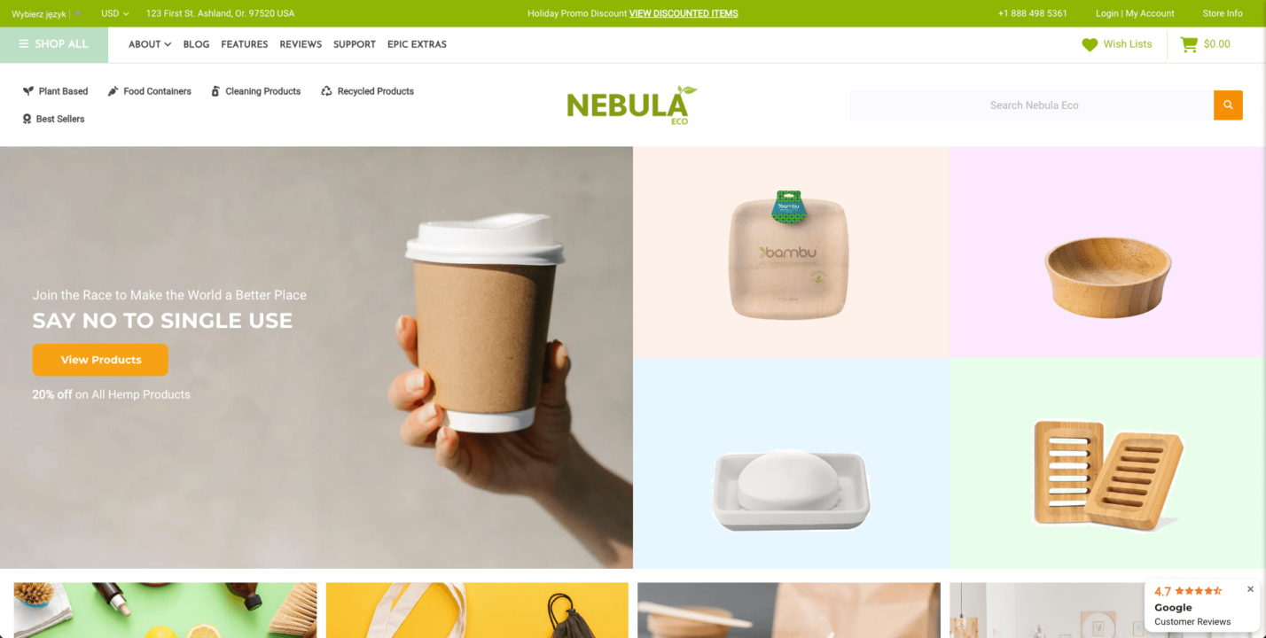 BigCommerce theme: Nebula