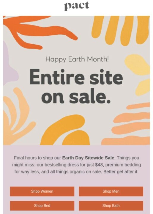 Earth Month newsletter example Past