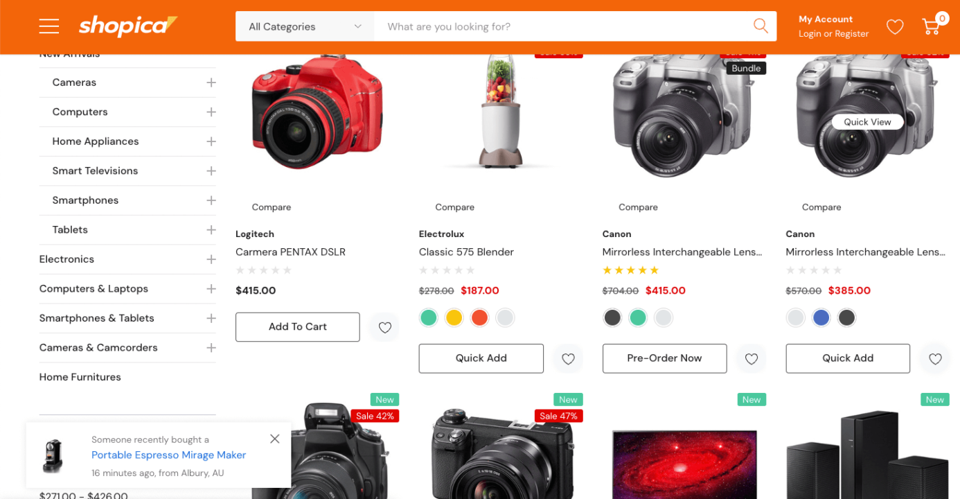 BigCommerce theme: Annie’s Garden Shopica
