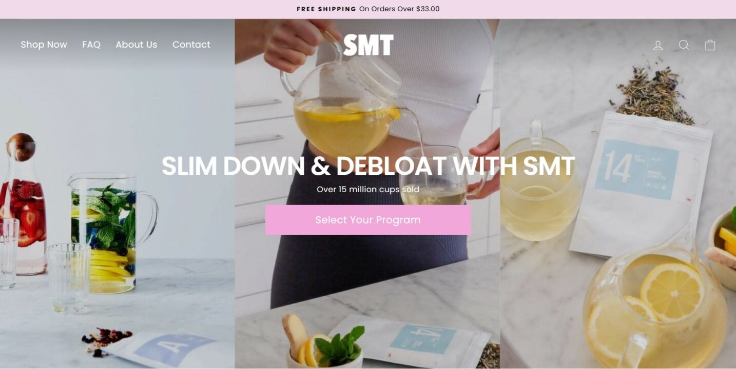 SkinnyMe Tea site