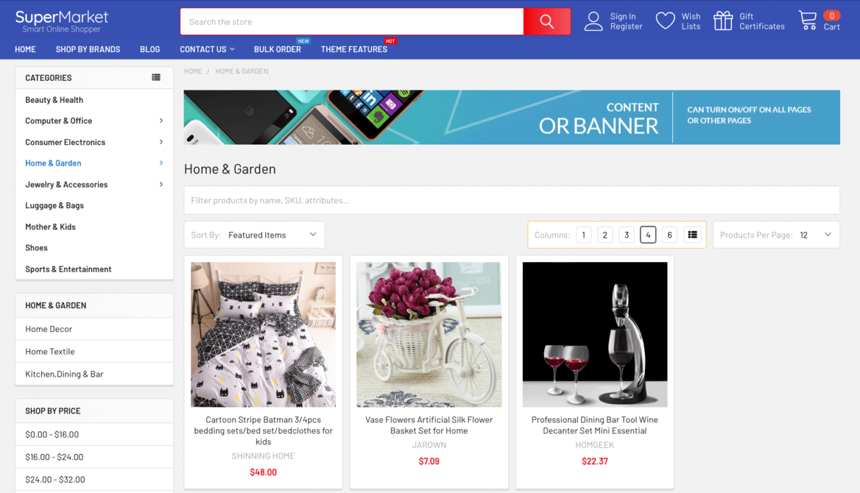 BigCommerce theme: SuperMarket