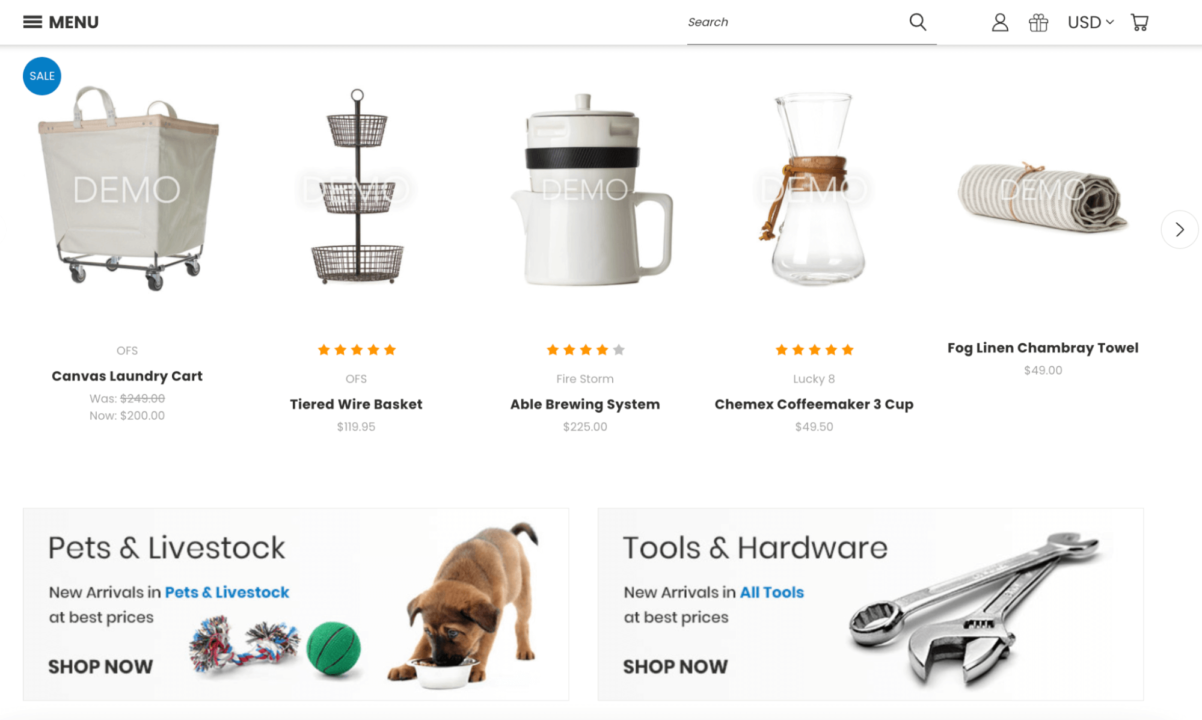 BigCommerce theme: Vault