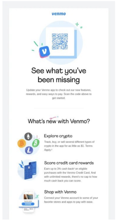 Venmo's reactivation email