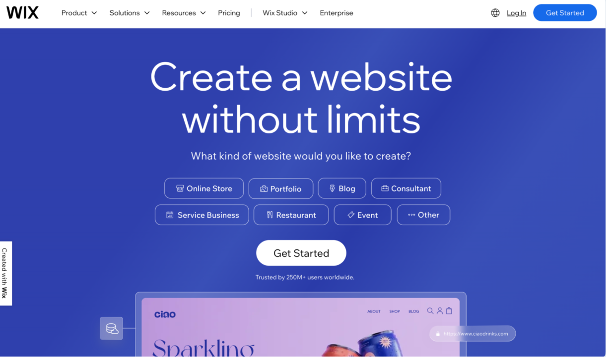WordPress alternatives: Wix