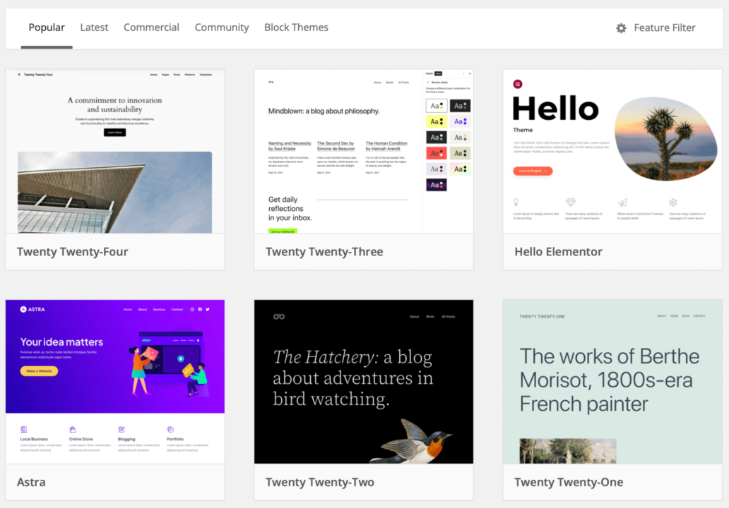 WordPress themes