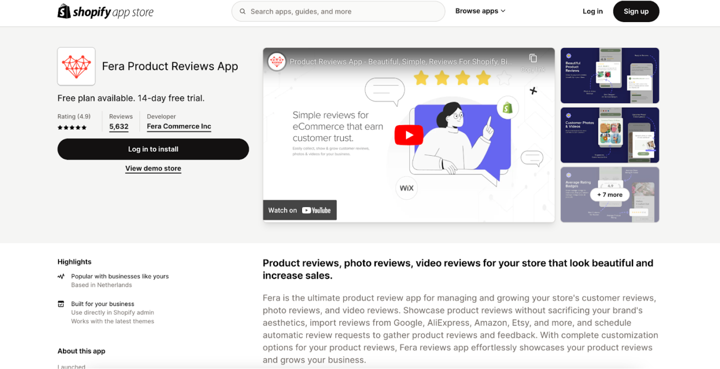 Best product review apps for Shopify - Fera