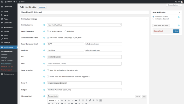 Create New User Email How to send a WordPress new user registration email for beginners