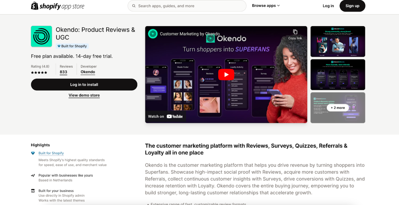 Best product review apps for Shopify - Okendo