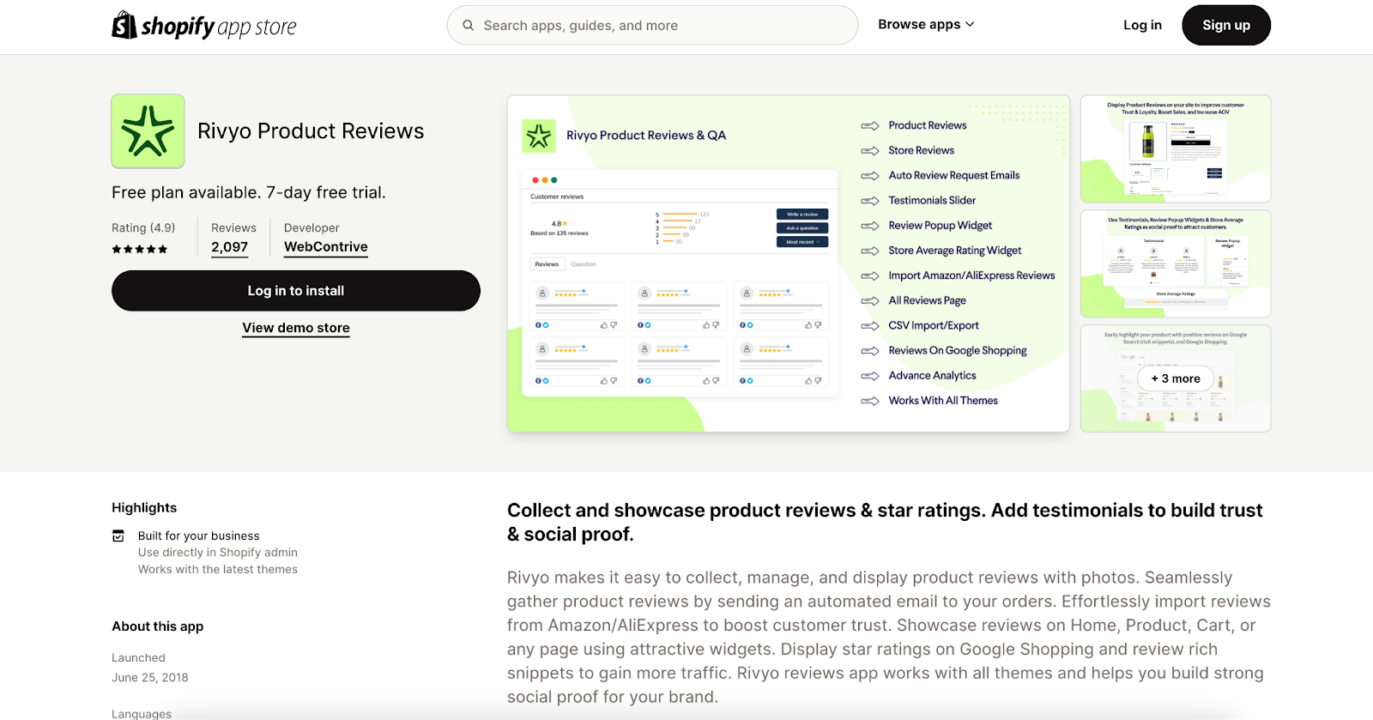 Best product review apps for Shopify - Rivyo