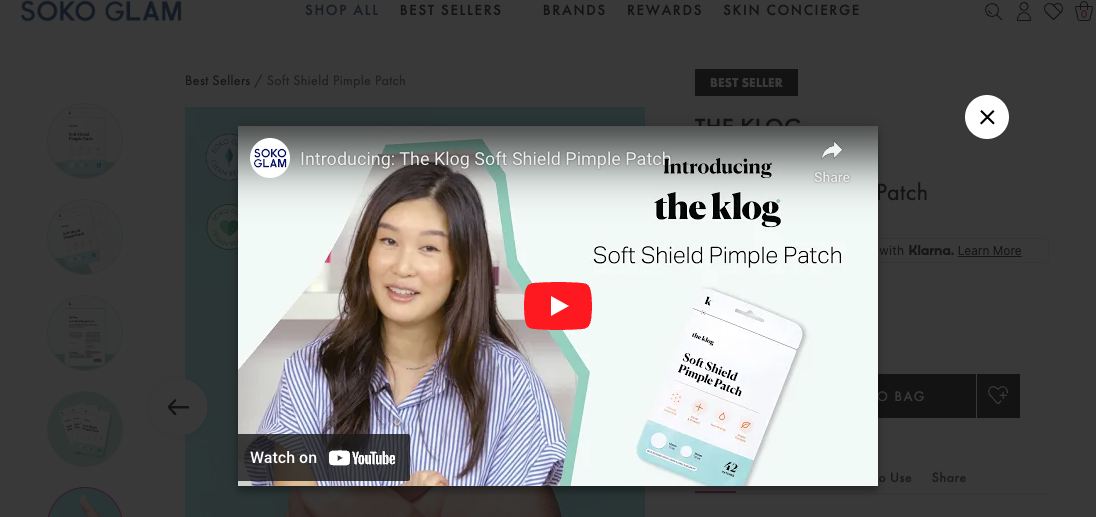 Soko Glam product video