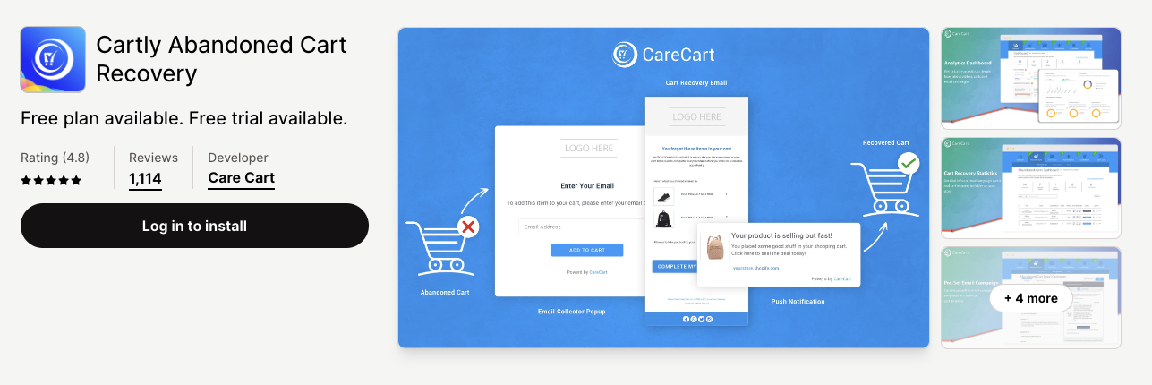 Care Cart on Shopify