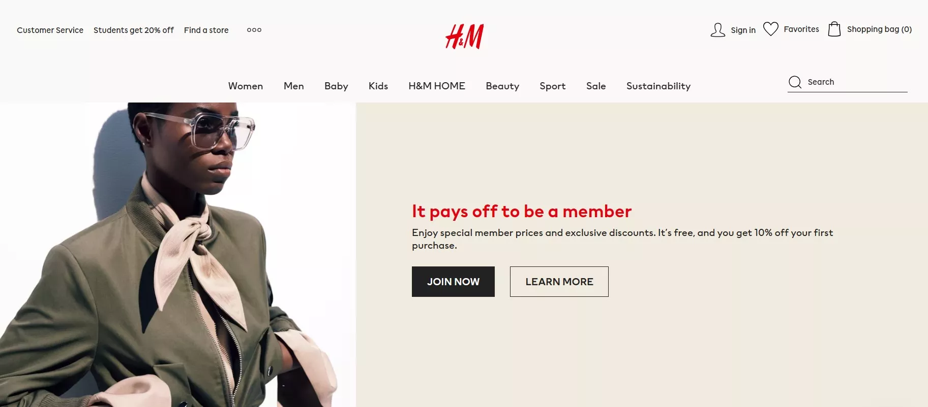 Loyalty programs: H&M membership