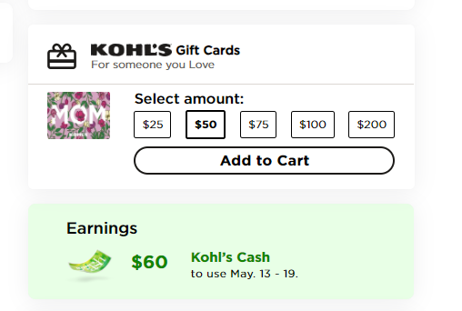 Cross-selling example: Kohl's