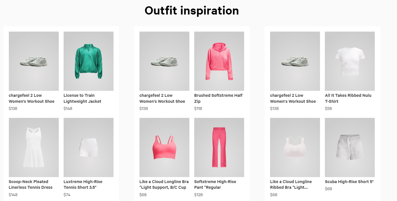Cross-selling example: Lululemon