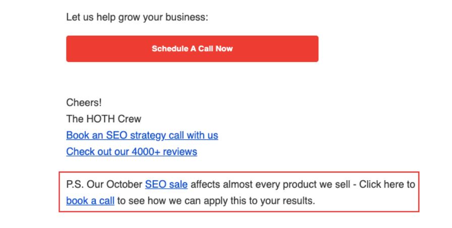 How to use P.S. in emails: making connections