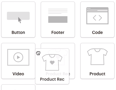 Using Mailchimp product recommendations