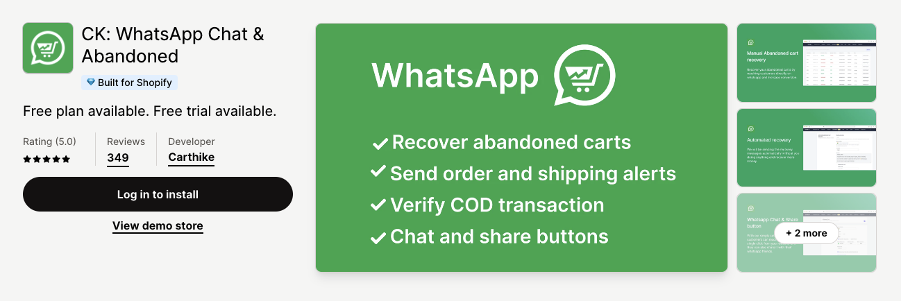 WhatsApp on Shopify