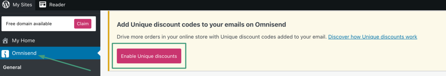 unique discount codes woocommerce: how to enable them with omnisend