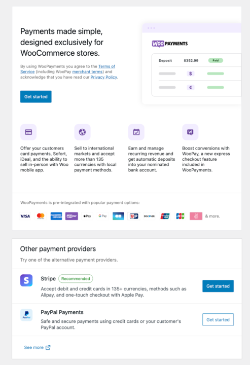WooCommerce set up: picking payment processors