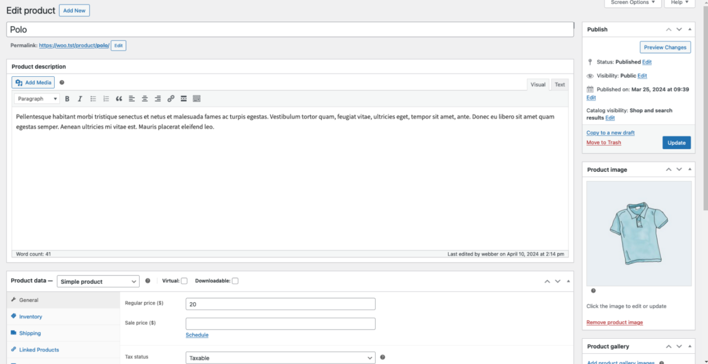 WooCommerce performance and product management