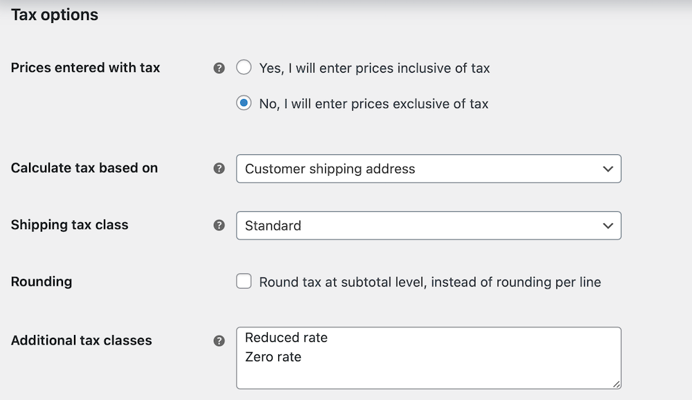 WooCommerce shipping labels: adding tax options