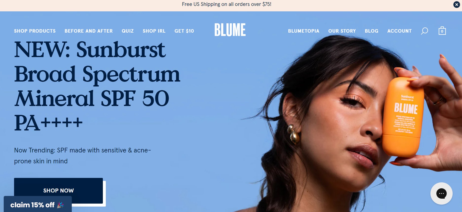 Best beauty ecommerce websites to learn from: Blume