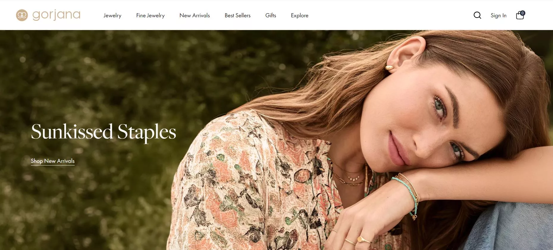 Top Shopify jewelry stores: Gorjana