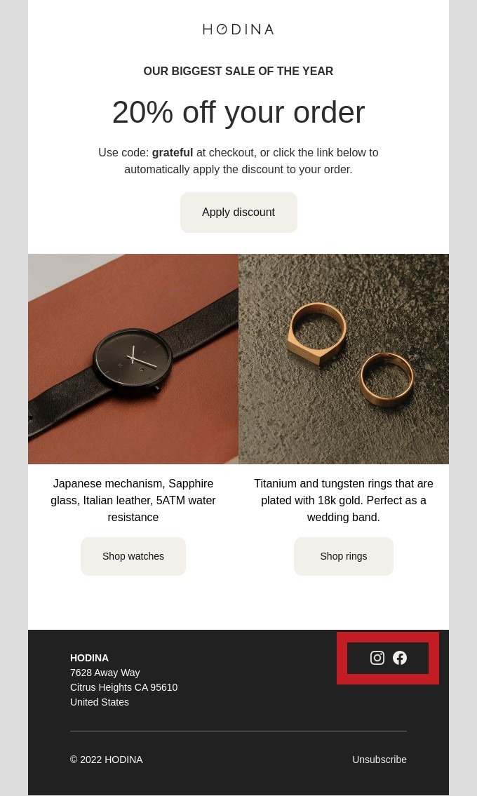 Mastering jewelry marketing: social media marketing example from Hodina