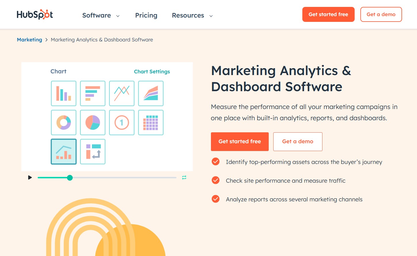 Top WordPress analytics plugins: HubSpot analytics
