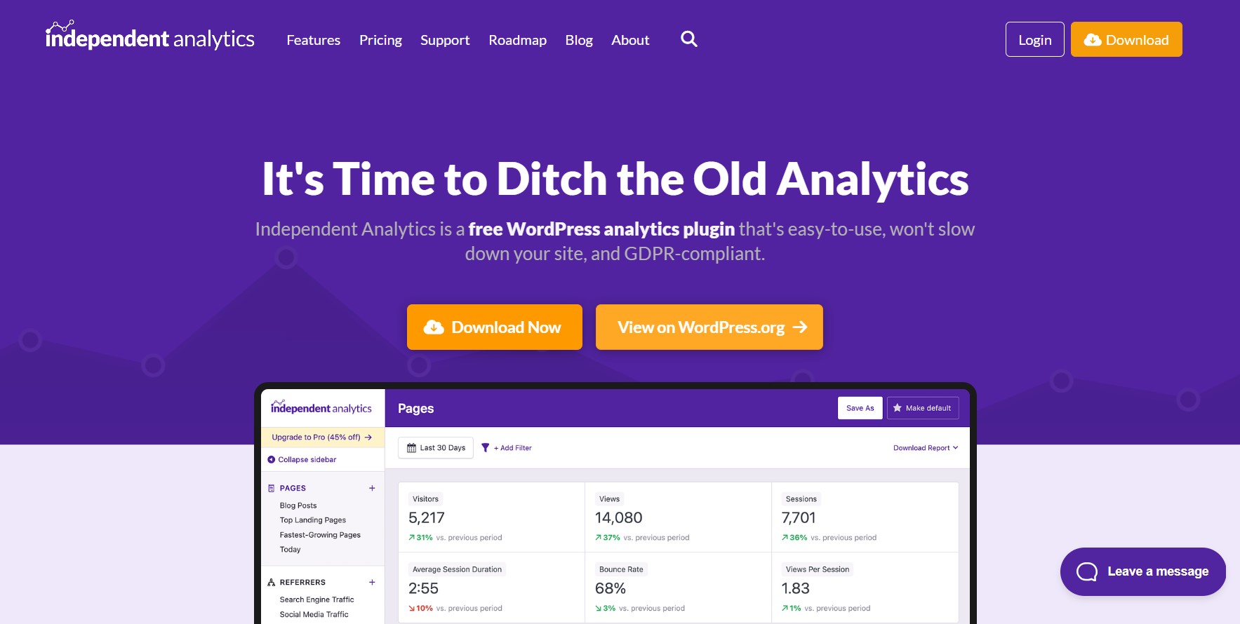 Top WordPress analytics plugins: Independent analytics